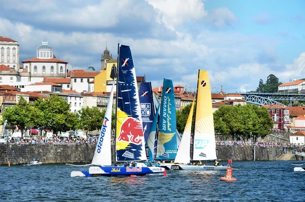 Catamarans racing — Stockfoto