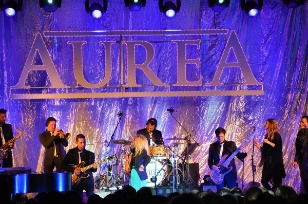 Concert of the portuguese artist Aurea — Stock Photo, Image