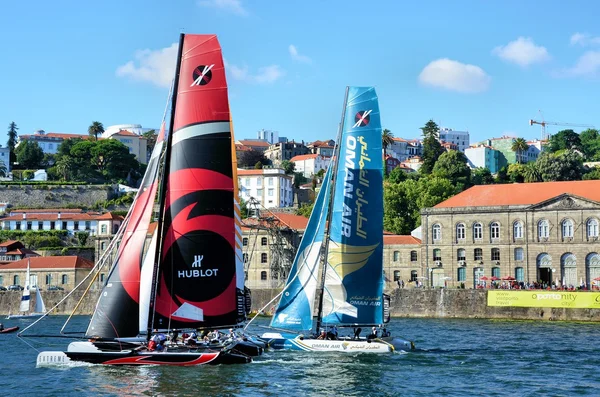 Catamarans racing — Stock Photo, Image