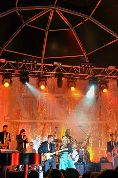 Portekizli şarkıcı aurea konseri — Stok fotoğraf