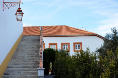 Alentejo 'daki tipik bir kır evinin ayrıntıları