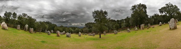 Cromlech de Almendres panorama — Fotografia de Stock