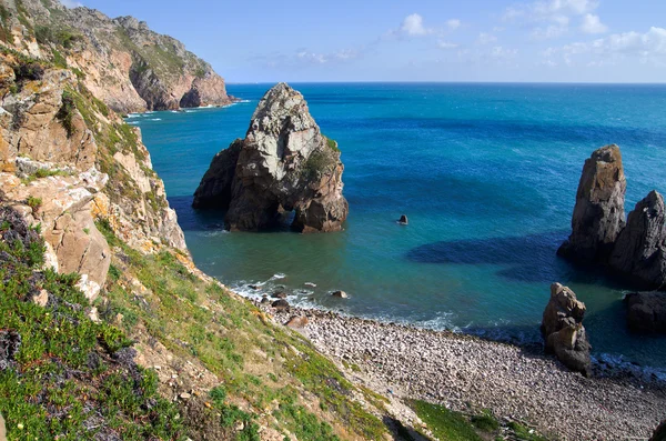 Przylądek roca plaży — Zdjęcie stockowe