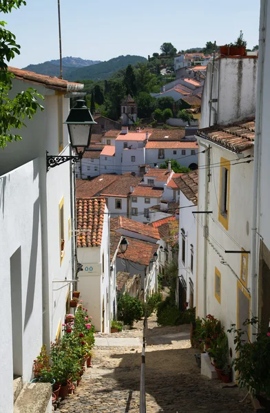 Rua Sinagoga típica em Castelo de Vide Imagens De Bancos De Imagens Sem Royalties