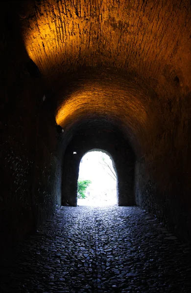 Licht tunnel Rechtenvrije Stockfoto's