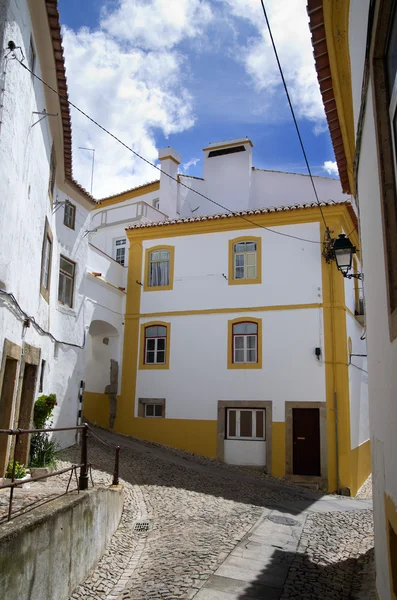 Typical Street in Castelo de Vide Stockbild
