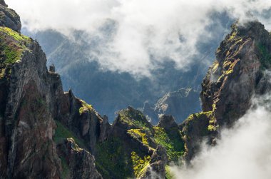 Pico do Areeiro mountain pass, Madeira clipart