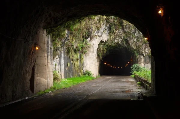 Estrada através do túnel, Madeira — Fotografia de Stock