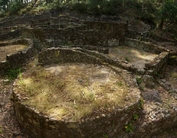 Prehistorische huis ruïnes. Esposende, portugal — Stockfoto