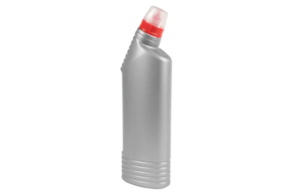 Garrafa Plástico Para Detergente Limpeza Agênioisolado Sobre Fundo Branco Garrafa — Fotografia de Stock
