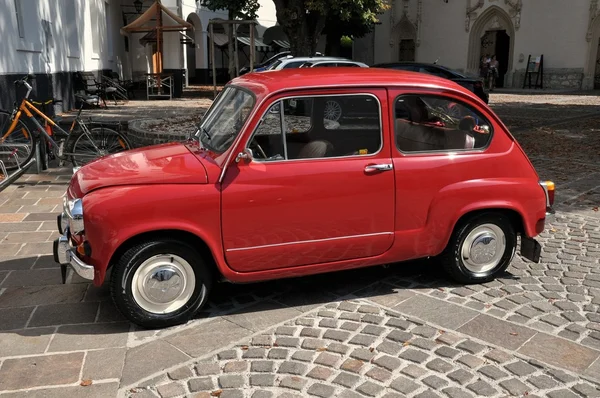 Rosso auto retrò — Foto Stock