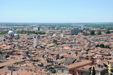 Panoramic view of Brescia, Italy clipart