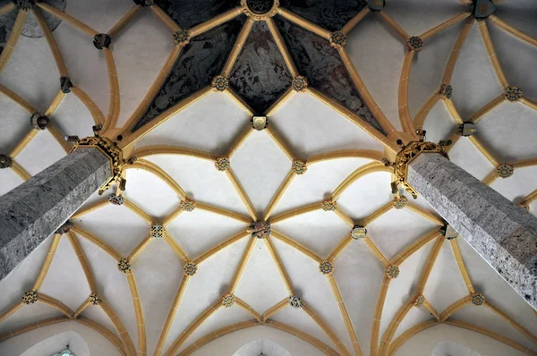 Arched ceiling of a medieval church, Slovenia — Stock Photo, Image