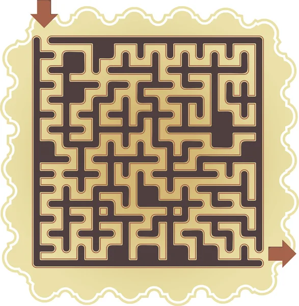 Abstract maze — Stock Vector