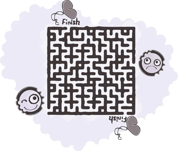 Abstrakt labyrint — Stock vektor