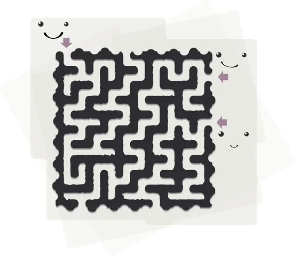 Labyrinthe abstrait — Image vectorielle