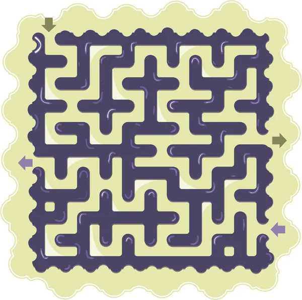 Labyrinthe abstrait — Image vectorielle