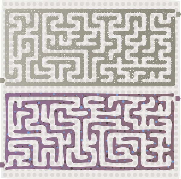 Set di labirinti — Vettoriale Stock