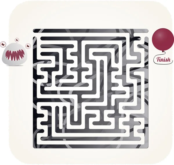 Labyrinthe de monstres — Image vectorielle