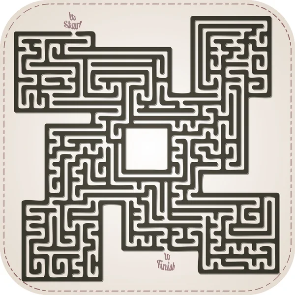 Abstraktes Labyrinth Stockillustration