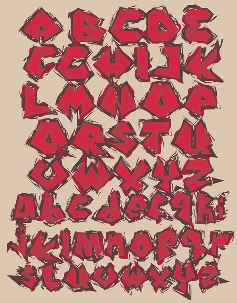 Alphabet Grunge Stockvektor