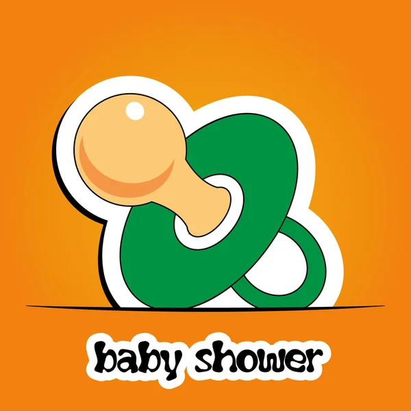 Colorful background with pacifier — 图库照片