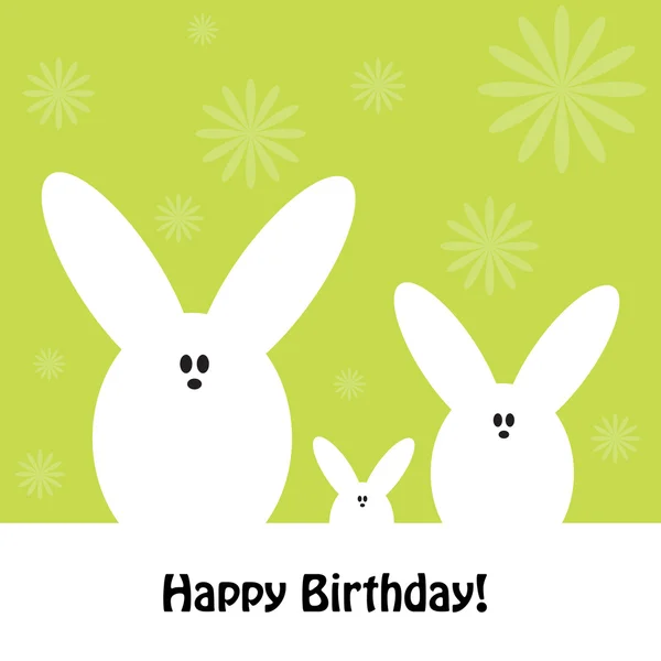 Happy birthday funny greeting card illustration — Stockfoto