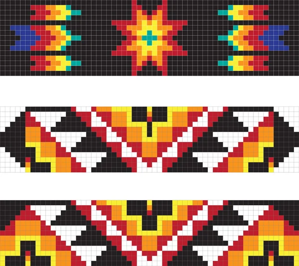 Traditional American Indian pattern illustrations — Stockfoto