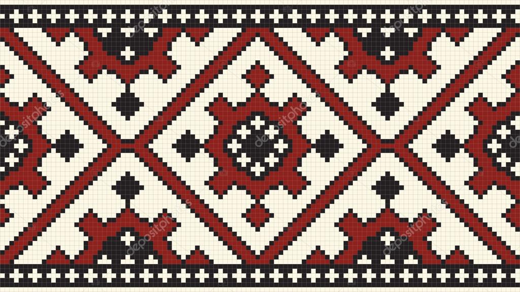 Ethnic slavic seamless pattern