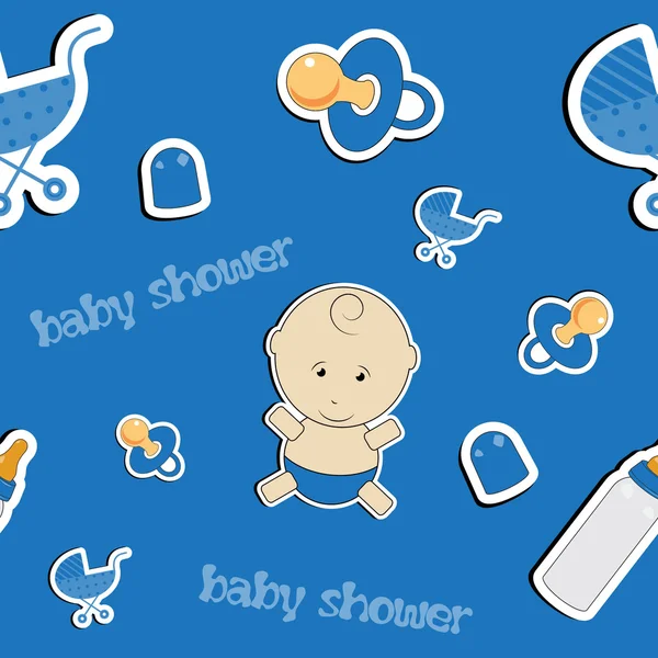 Cute baby background, seamless pattern — Stockfoto