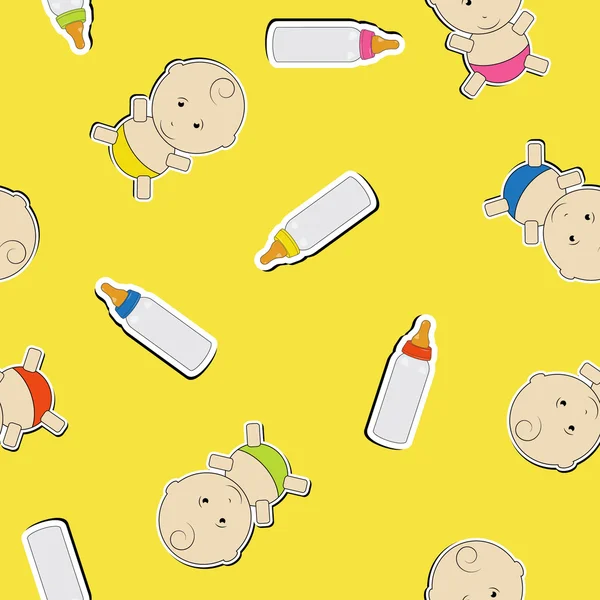 Cute baby background, seamless pattern — 스톡 사진