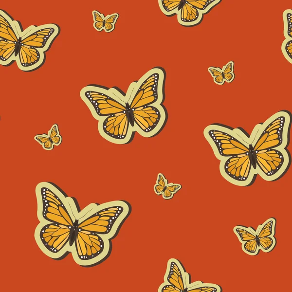 Summer background with butterflies — Stock Photo, Image