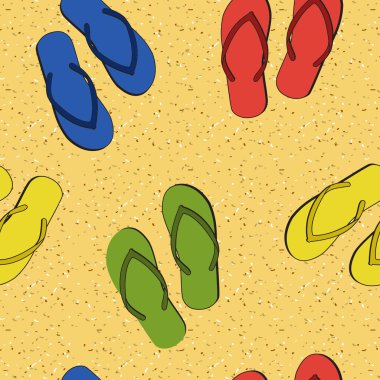 Colorful seamless summer (beach) pattern