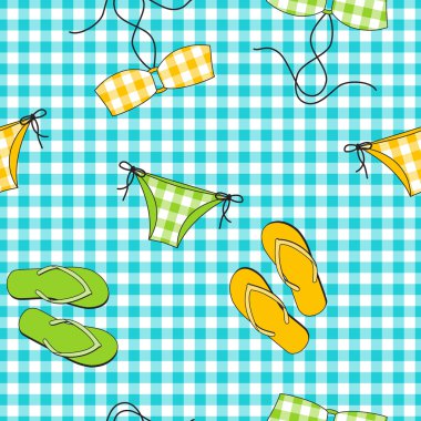summer background, seamless pattern