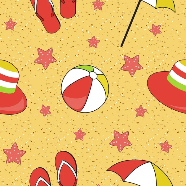Colorful summer beach pattern — 스톡 사진