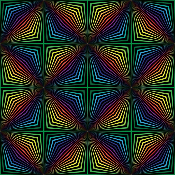 Geometriska rainbow mönster — Stock vektor