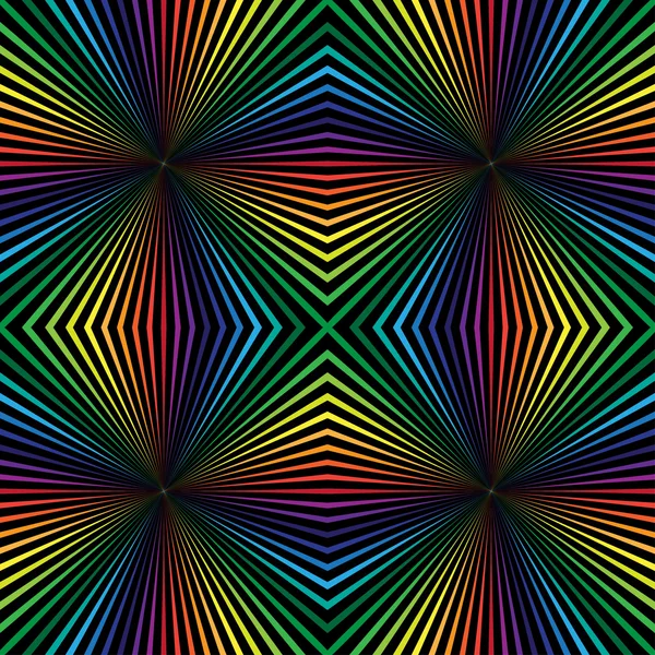 幾何学的な虹パターン — ストックベクタ