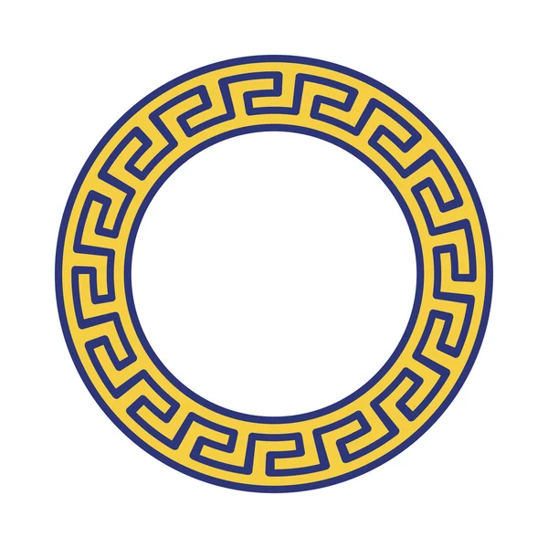 ギリシャ国立円形パターン — ストックベクタ