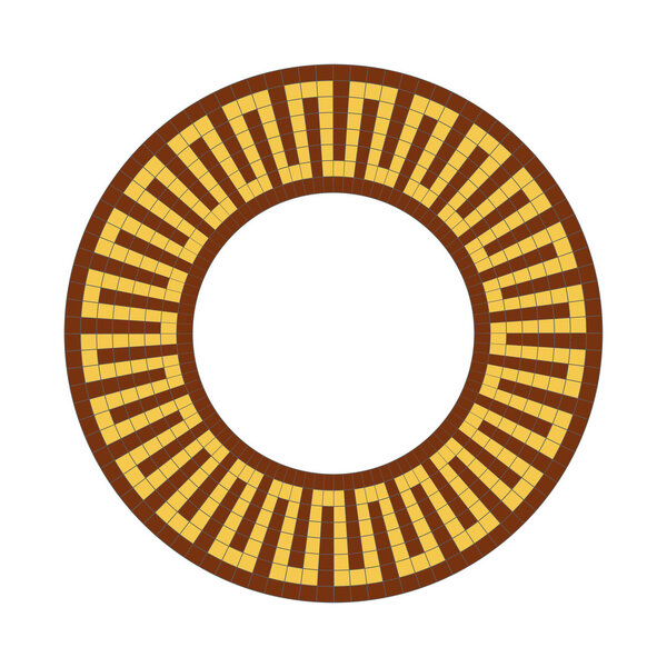 Национальный круглый узор Греции
