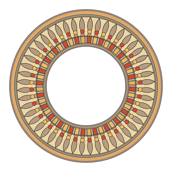 Egyptian national round pattern — Stock Vector