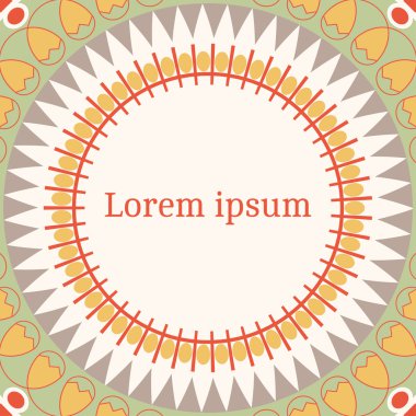 Mısır desenli davetiye