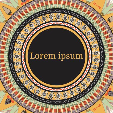 Mısır desenli davetiye