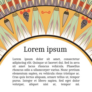 Mısır desenli davetiye