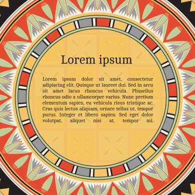 Mısır desenli davetiye