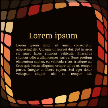 soyut mozaik desen: davetiyeli