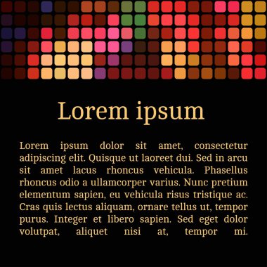 soyut mozaik desen: davetiyeli