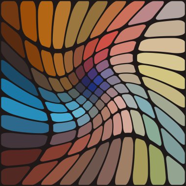 renkli geometrik mozaik desen