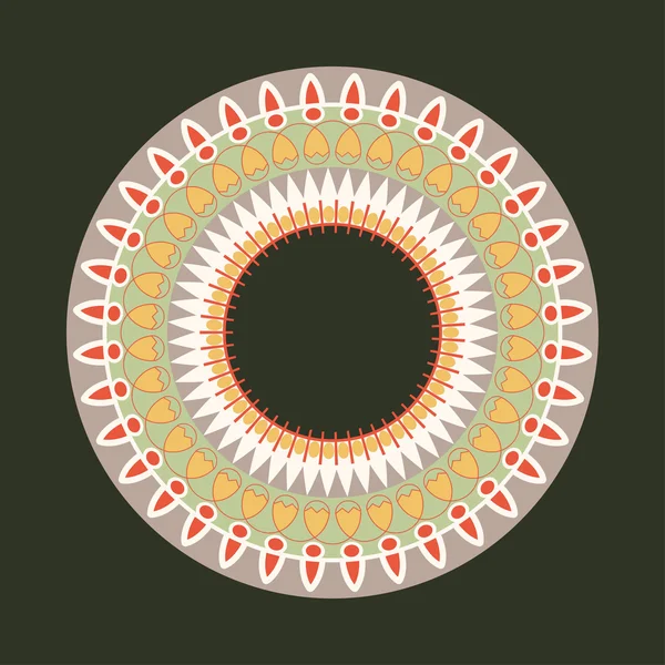 Єгипетські національні круглі візерунком — стоковий вектор