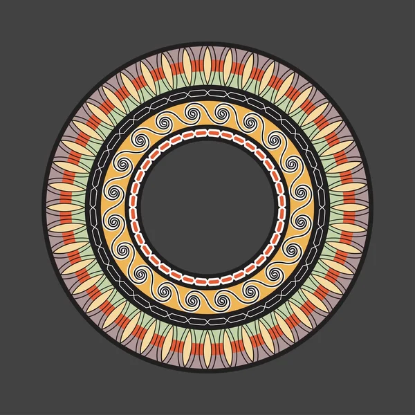 Egyptische nationale ronde patroon — Stockvector