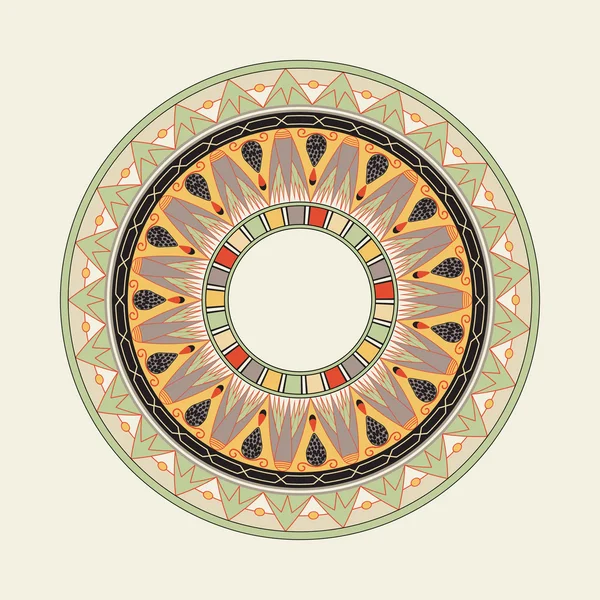 Egyptische nationale ronde patroon — Stockvector